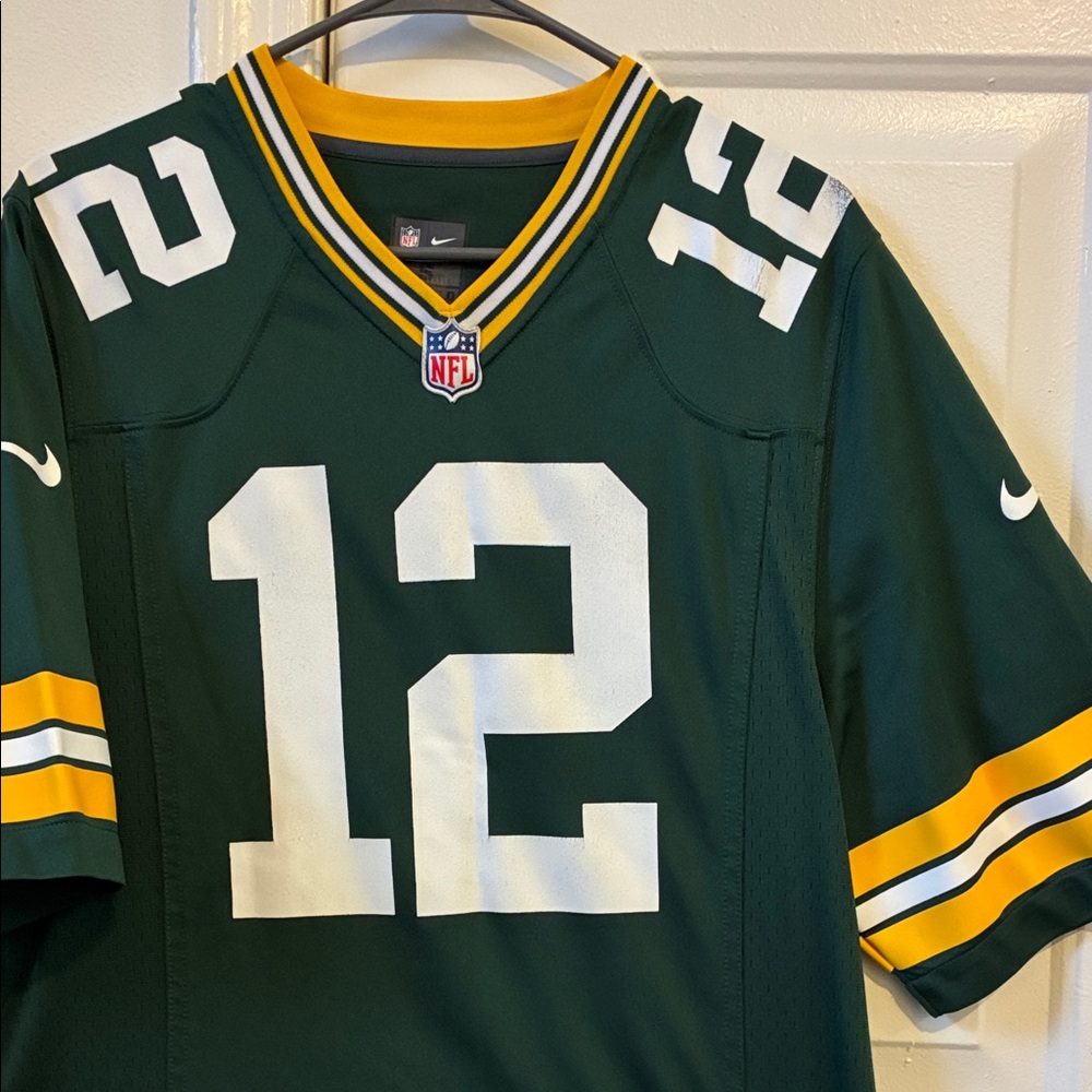 NFL (Green Bay Packers)- #12 Aaron Rodgers green jersey